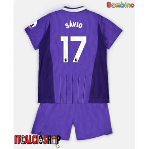 Tottenham Hotspur Savio #17 Terza Maglia Bambino 2026-27 Manica Corta (+ Pantaloni corti)